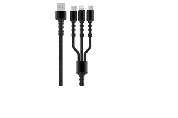 Cable sạc USB (2.0) -> Lightning + Micro + Type-C LC93