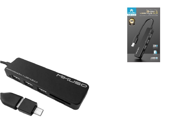 Bộ chia Type - C/USB -> 3 USB 2.0 + TF/SD Mikuso 013